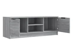 Mueble de TV madera contrachapada gris Sonoma 102x35x36,5 cm