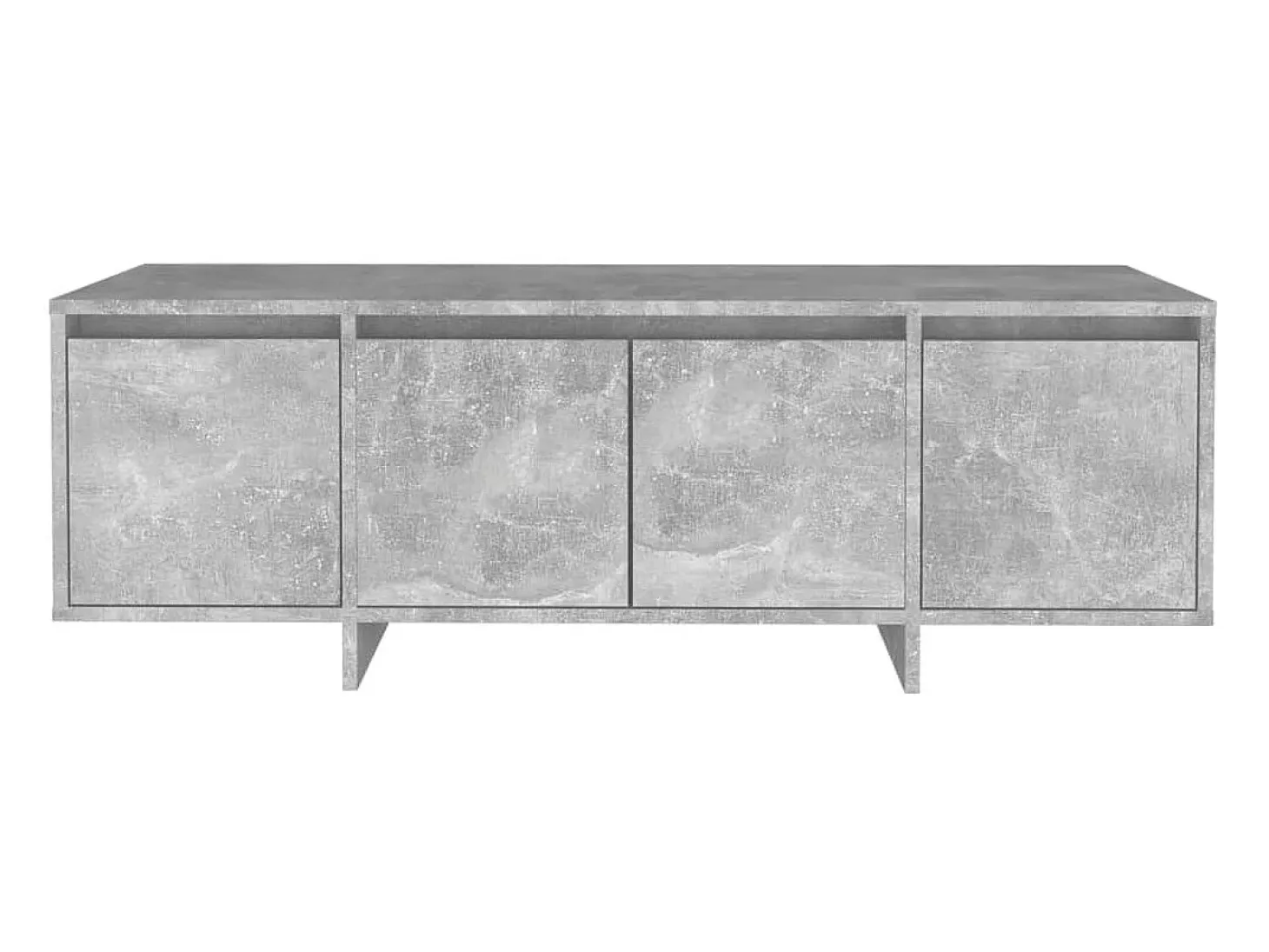 Mueble de TV madera contrachapada gris hormigón 120x30x40,5 cm