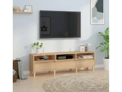 Mueble de TV madera contrachapada roble Sonoma 150x30x44,5 cm