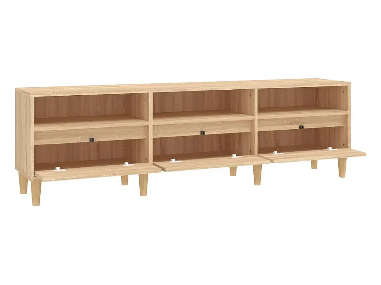 Mueble de TV madera contrachapada roble Sonoma 150x30x44,5 cm
