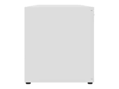 Mueble de TV madera contrachapada blanco 120x34x37 cm