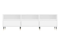 Mueble de TV madera contrachapada blanco 150x30x44,5 cm ES15344