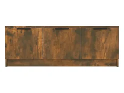 Mueble de TV madera contrachapada roble ahumado 102x35x36,5 cm