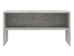 Mueble de TV madera contrachapada gris hormigón 80x40x40 cm ES720800