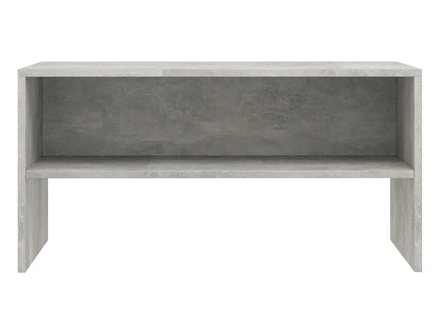 Mueble de TV madera contrachapada gris hormigón 80x40x40 cm ES720800