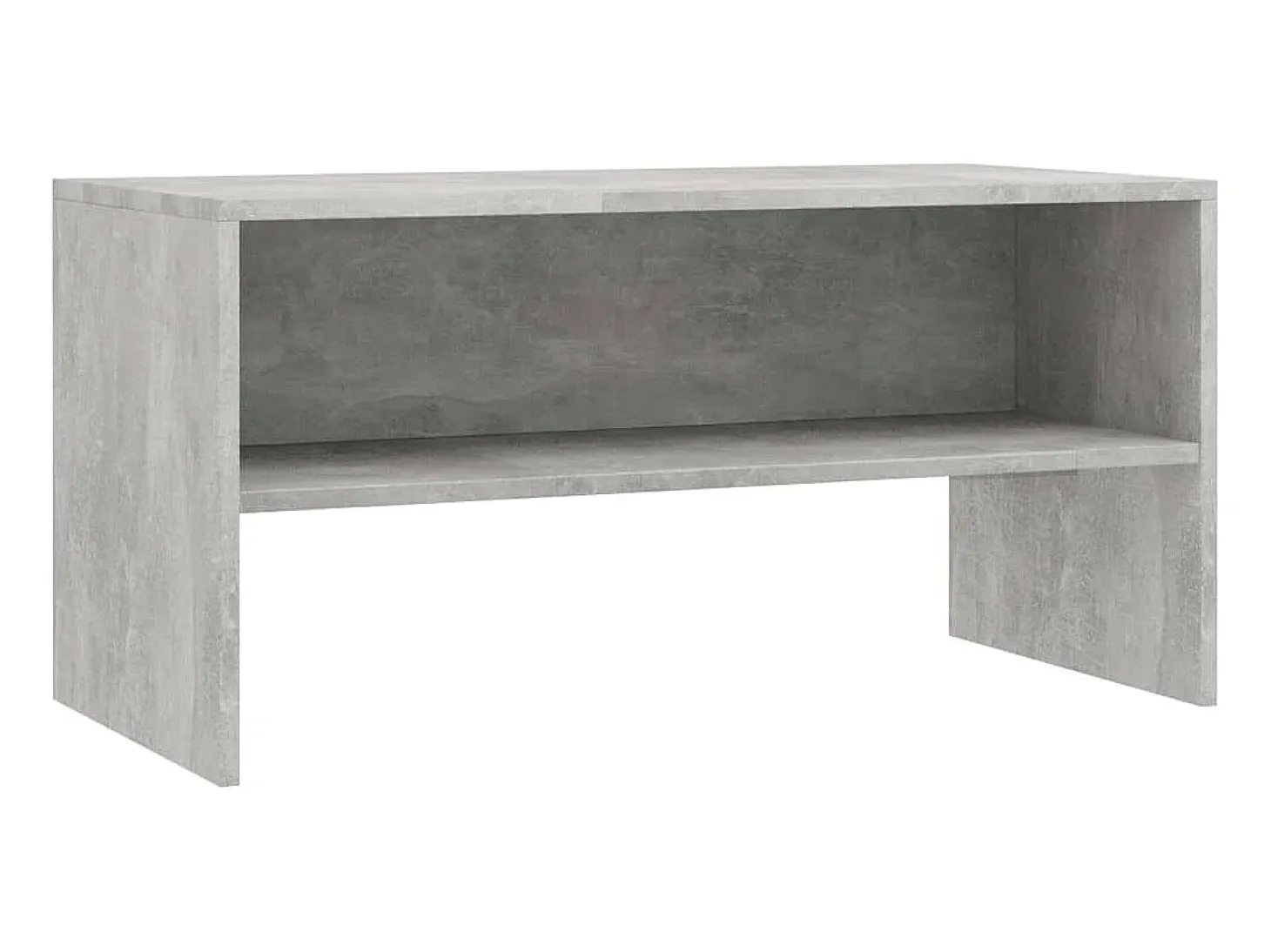 Mueble de TV madera contrachapada gris hormigón 80x40x40 cm ES720800