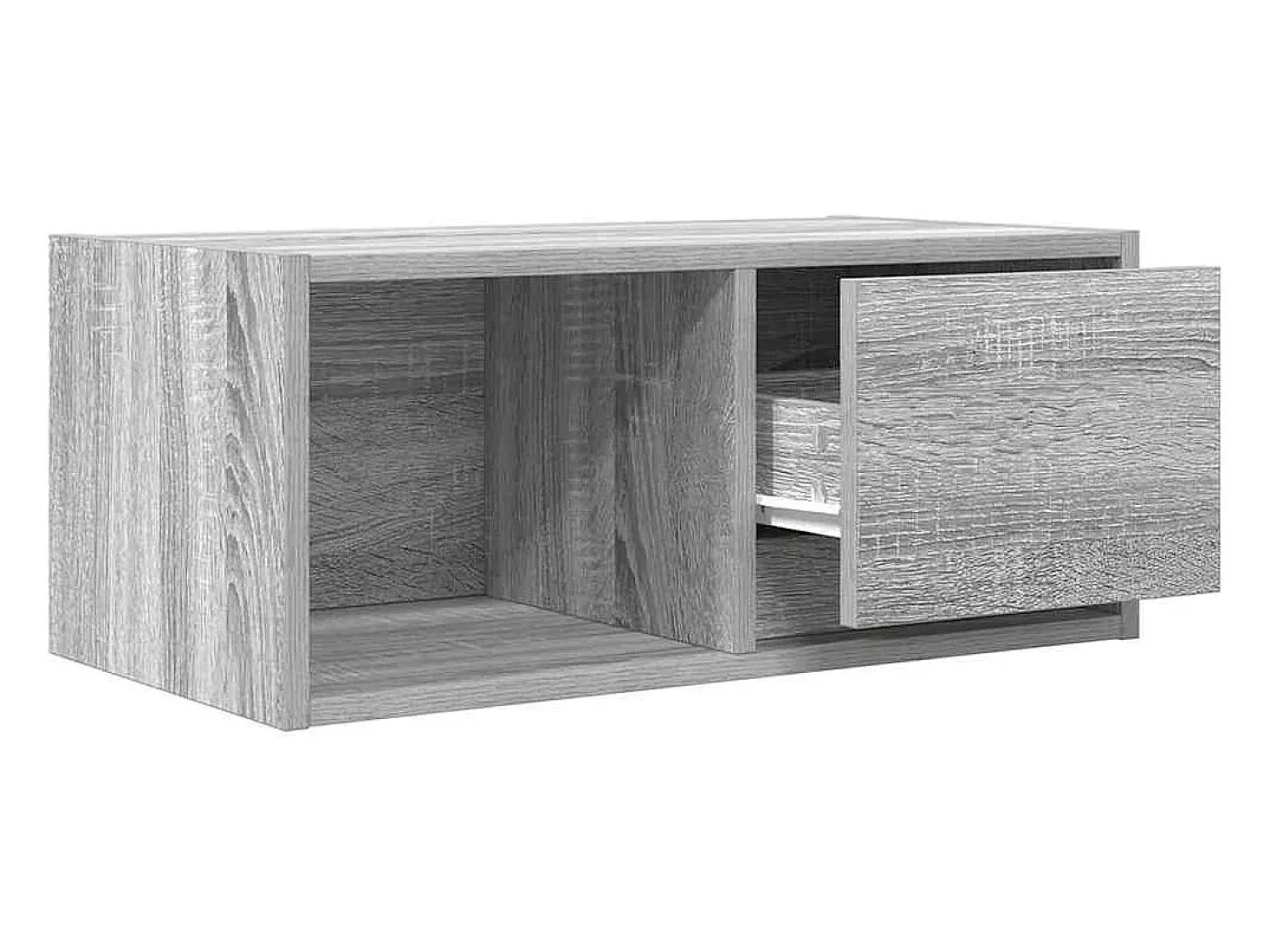 Mueble de TV madera contrachapada gris Sonoma 60x31x25,5 cm