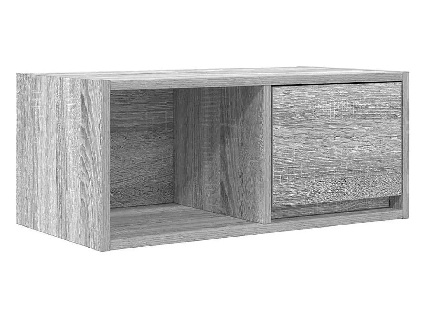 Mueble de TV madera contrachapada gris Sonoma 60x31x25,5 cm