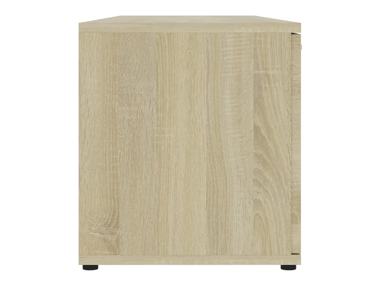 Mueble de TV madera contrachapada color roble 120x34x37 cm