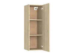 Mueble de TV madera contrachapada color roble 30,5x30x90 cm ES55650