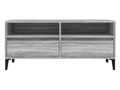 Mueble de TV madera contrachapada gris Sonoma 100x34,5x44,5 cm