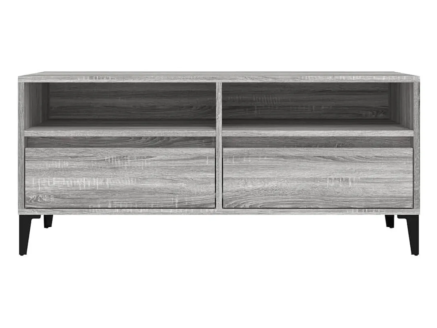 Mueble de TV madera contrachapada gris Sonoma 100x34,5x44,5 cm