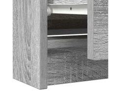 Mueble de TV madera contrachapada gris Sonoma 100x35x54 cm