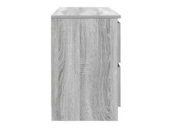 Mueble de TV madera contrachapada gris Sonoma 100x35x54 cm
