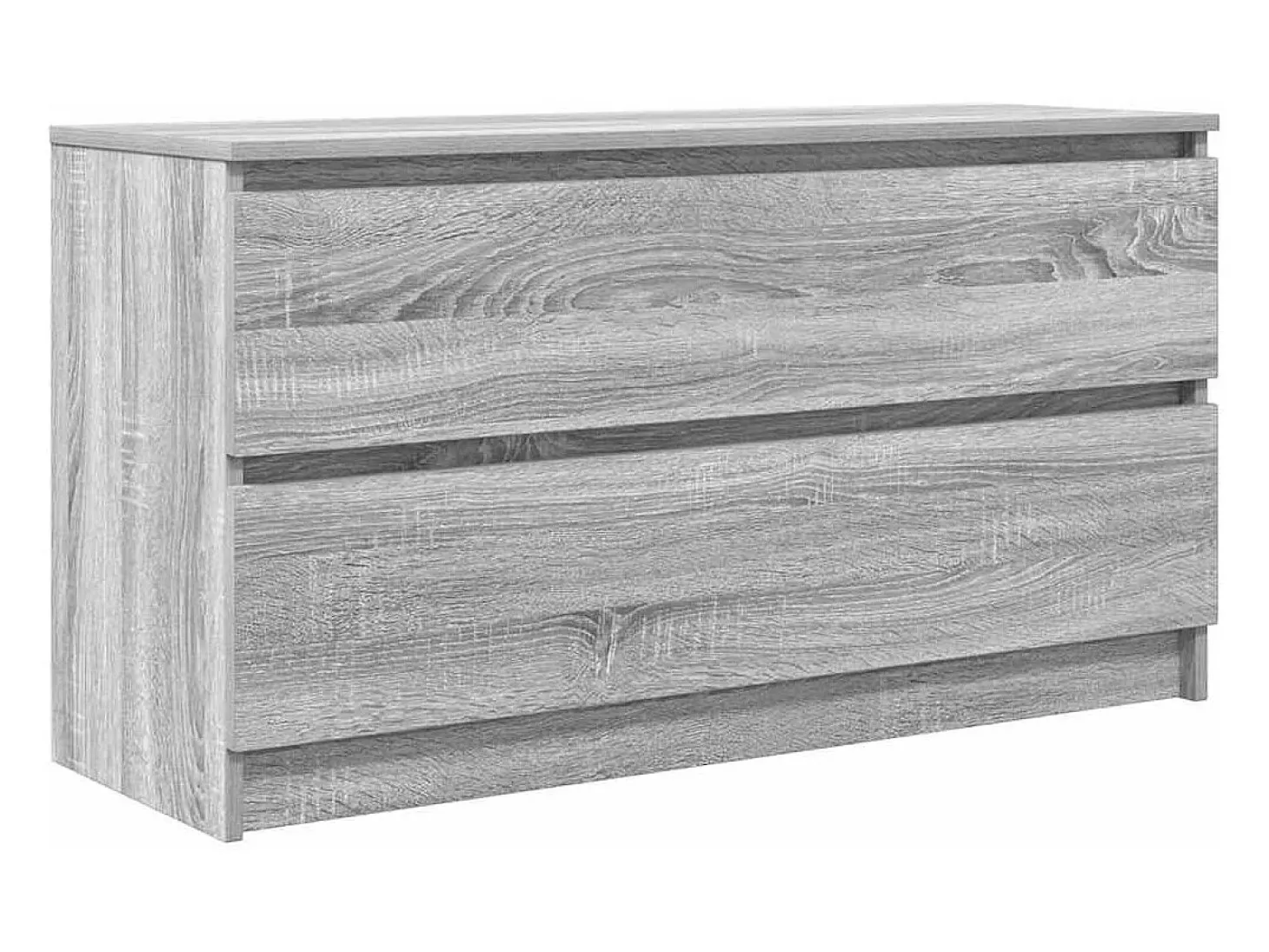 Mueble de TV madera contrachapada gris Sonoma 100x35x54 cm