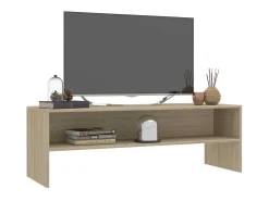 Mueble de TV madera contrachapada roble Sonoma 120x40x40cm ES31744