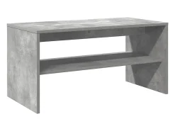 Mueble de TV madera contrachapada gris hormigón 80x40x40 cm
