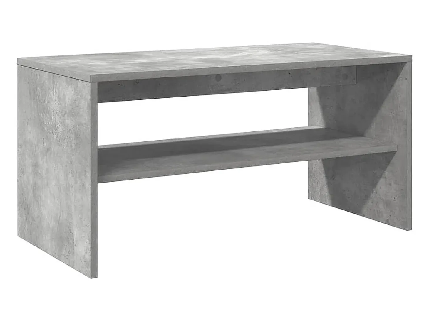 Mueble de TV madera contrachapada gris hormigón 80x40x40 cm