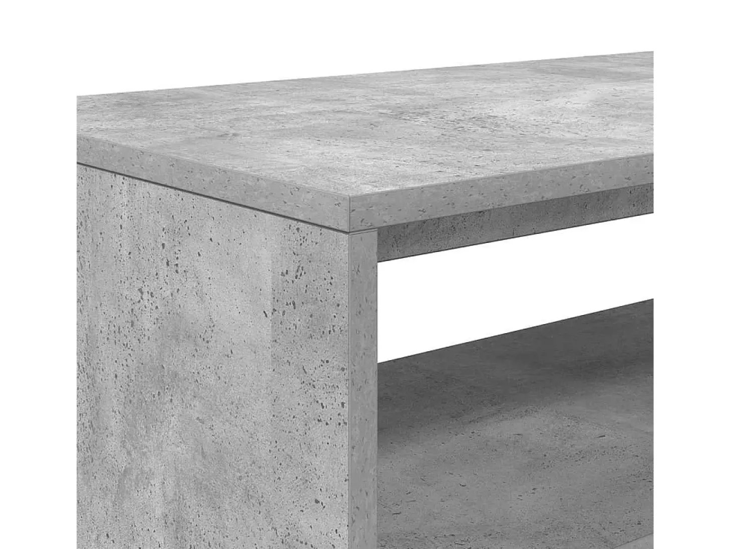 Mueble de TV madera contrachapada gris hormigón 80x40x40 cm