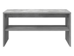Mueble de TV madera contrachapada gris hormigón 80x40x40 cm