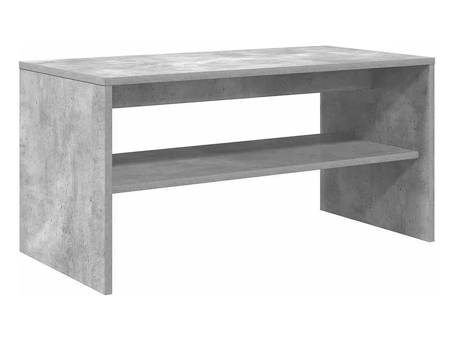 Mueble de TV madera contrachapada gris hormigón 80x40x40 cm