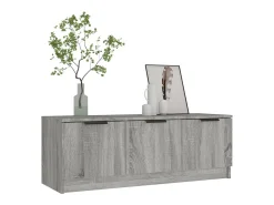 Mueble de TV madera contrachapada gris Sonoma 102x35x36,5 cm
