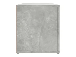 Mueble de TV madera contrachapada gris hormigón 100x31,5x35 cm