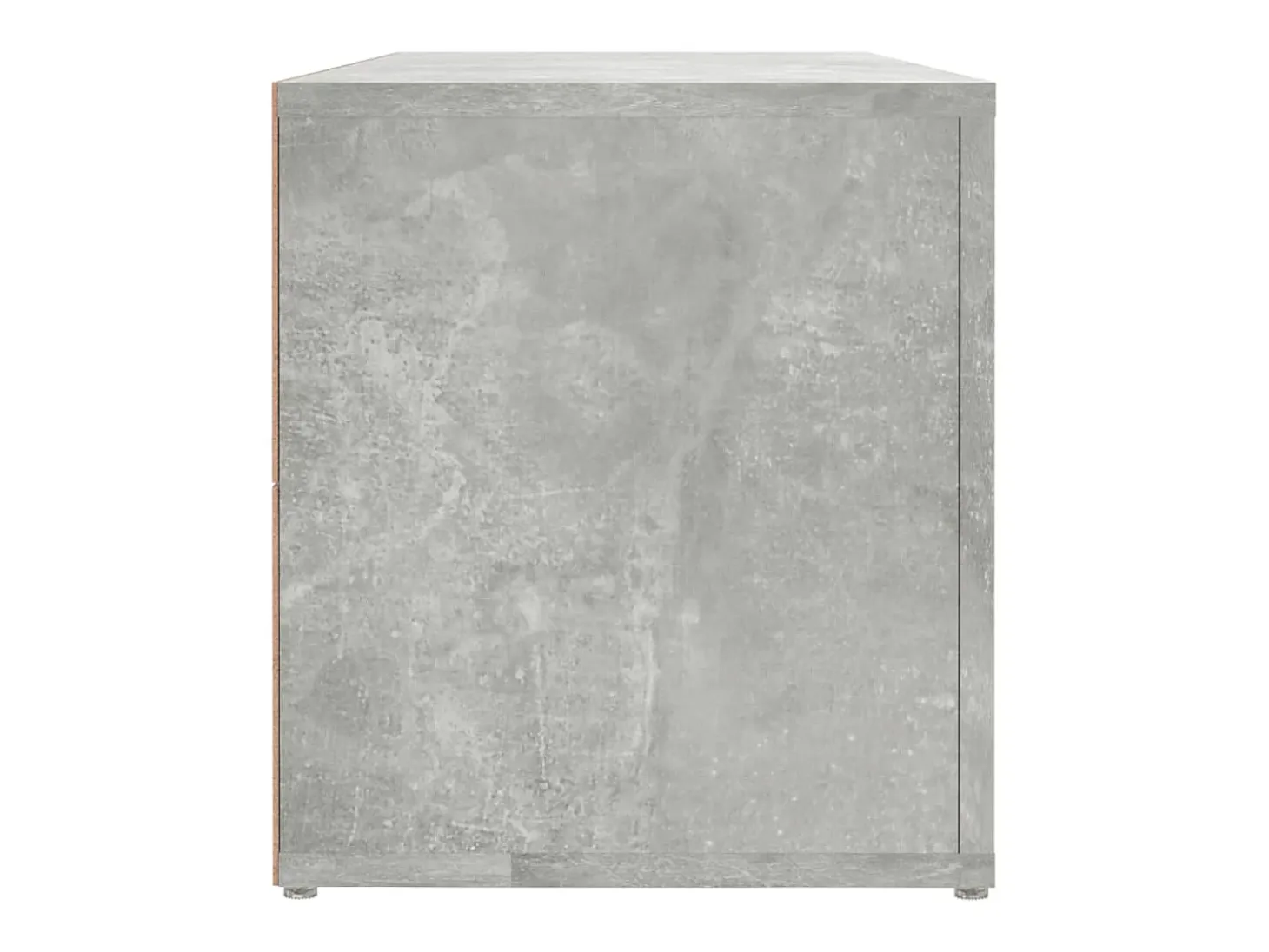 Mueble de TV madera contrachapada gris hormigón 100x31,5x35 cm
