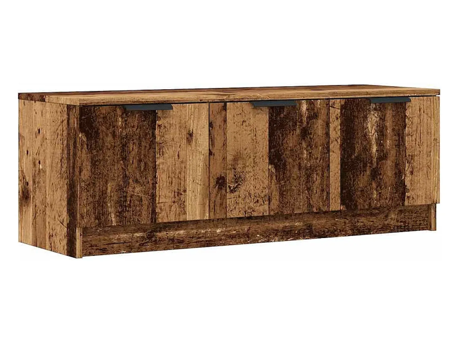 Mueble de TV madera contrachapada madera antigua 102x35x36,5 cm