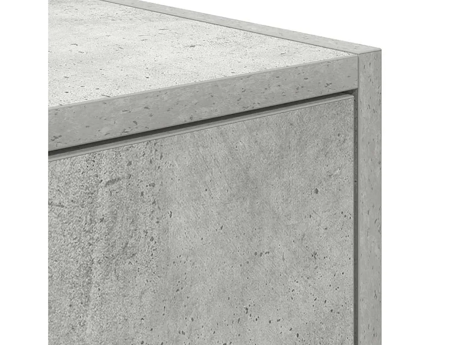Mueble de TV madera contrachapada gris hormigón 100x31x25,5 cm
