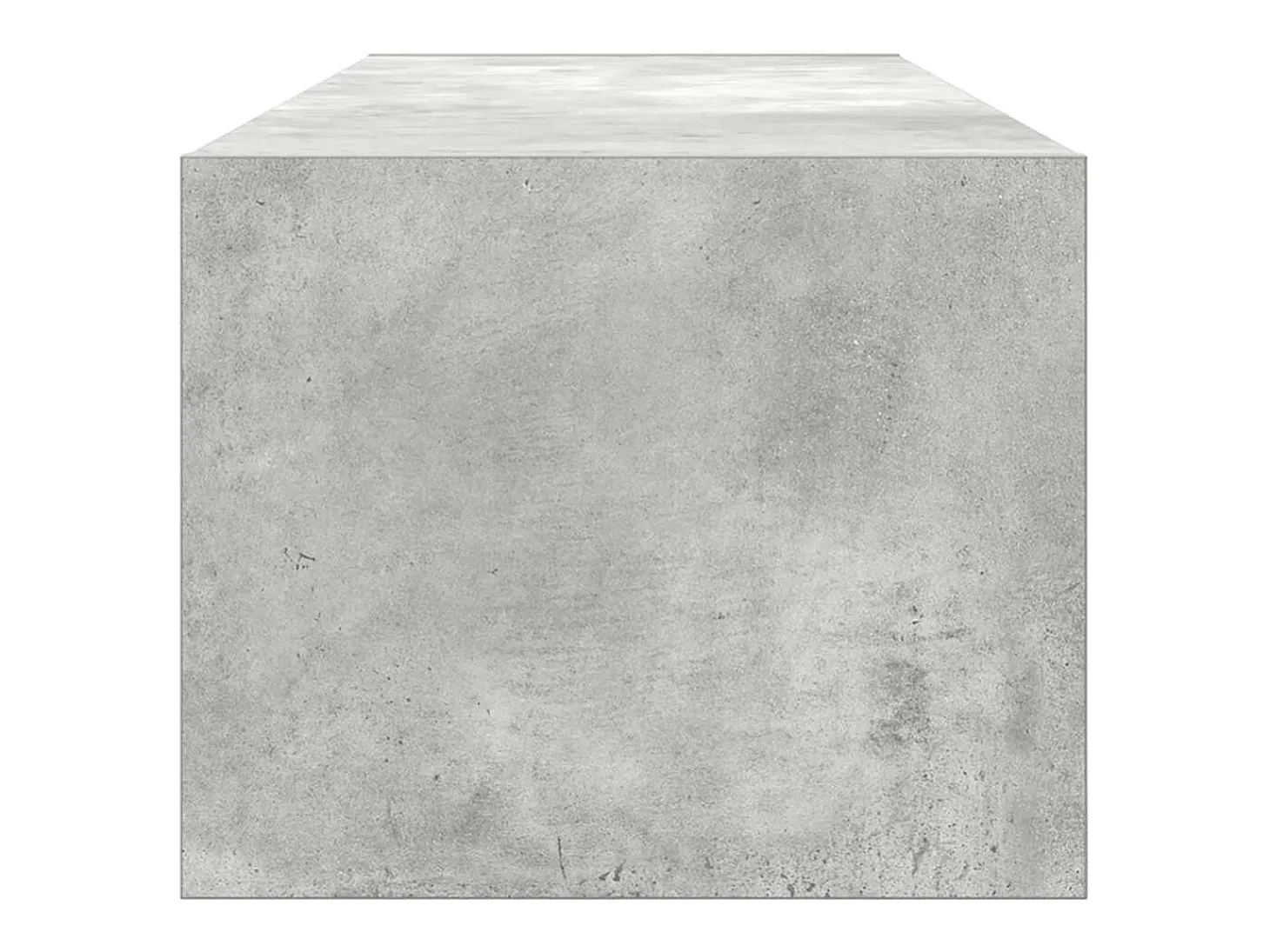 Mueble de TV madera contrachapada gris hormigón 100x31x25,5 cm