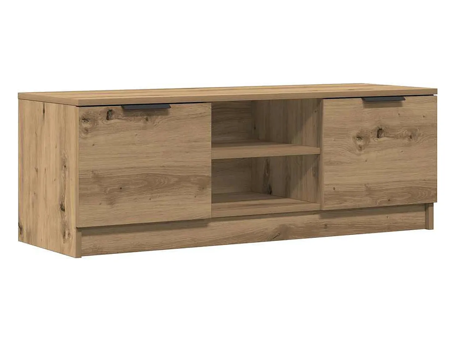 Mueble de TV madera contrachapada artisan roble 102x35x36,5 cm