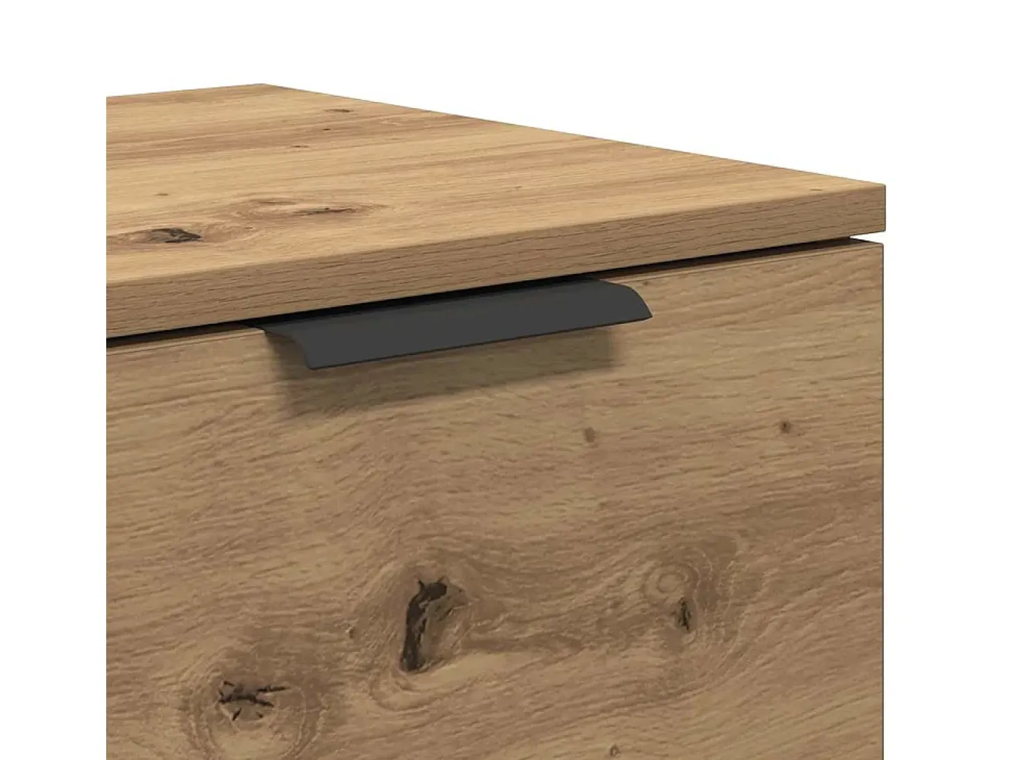 Mueble de TV madera contrachapada artisan roble 102x35x36,5 cm
