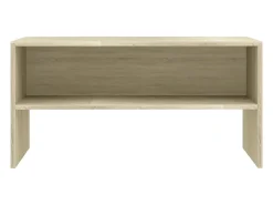 Mueble de TV madera contrachapada roble Sonoma 80x40x40cm