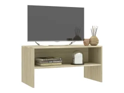 Mueble de TV madera contrachapada roble Sonoma 80x40x40cm