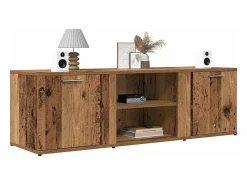 Mueble de TV madera contrachapada envejecida 120x34x37 cm