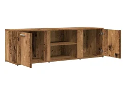 Mueble de TV madera contrachapada envejecida 120x34x37 cm