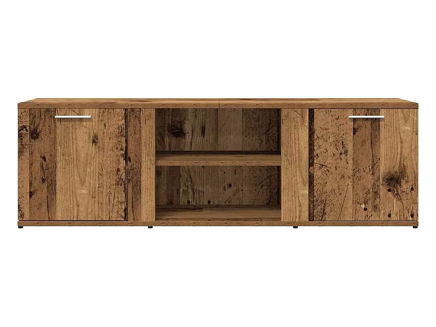 Mueble de TV madera contrachapada envejecida 120x34x37 cm