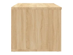 Mueble de TV madera contrachapada color roble 80x34x30 cm