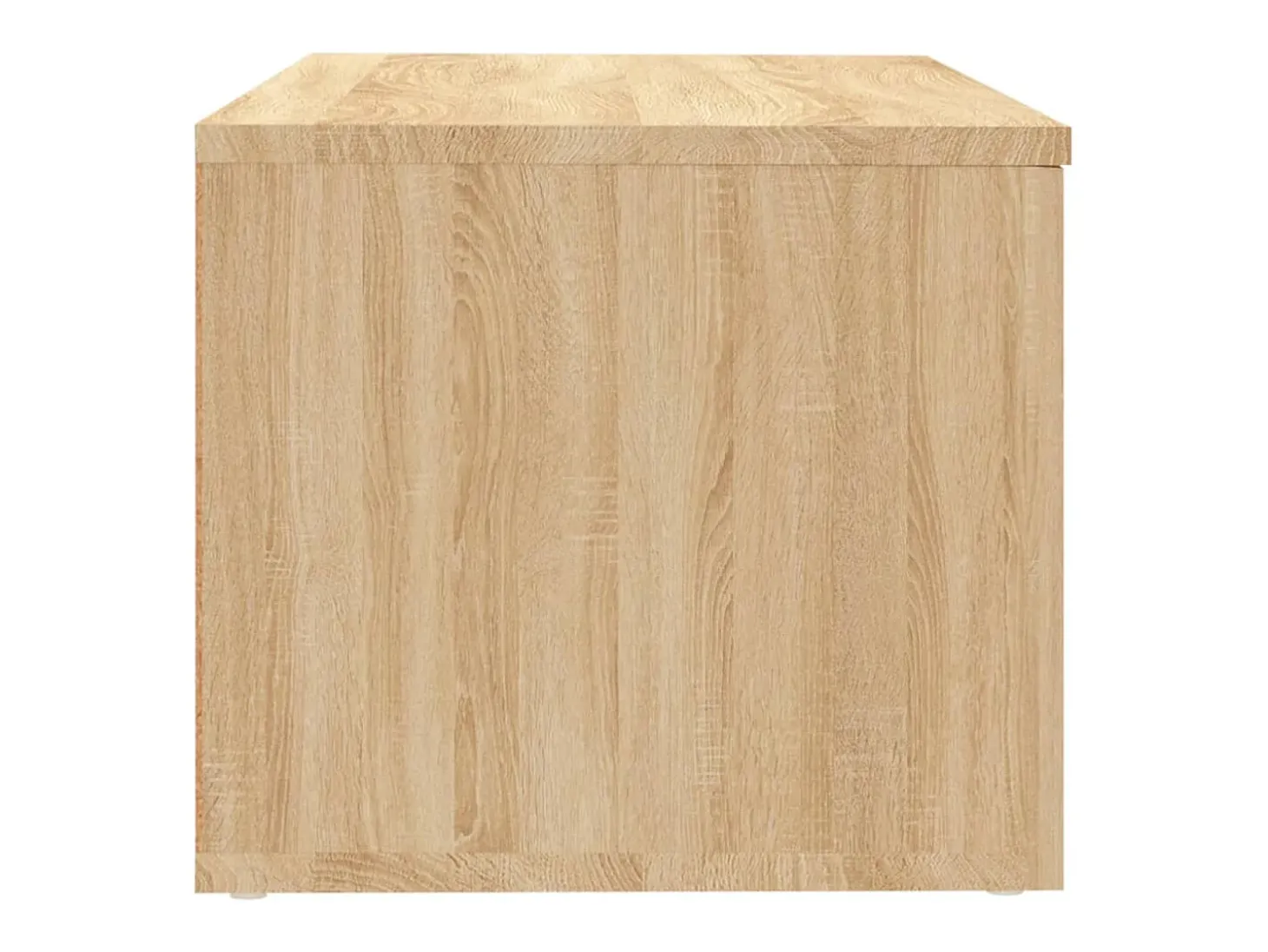 Mueble de TV madera contrachapada color roble 80x34x30 cm