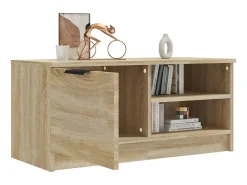 Mueble de TV madera contrachapada roble Sonoma 80x35x36,5 cm ES38472