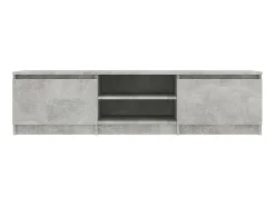 Mueble de TV madera contrachapada gris hormigón 140x40x35,5 cm ES21271