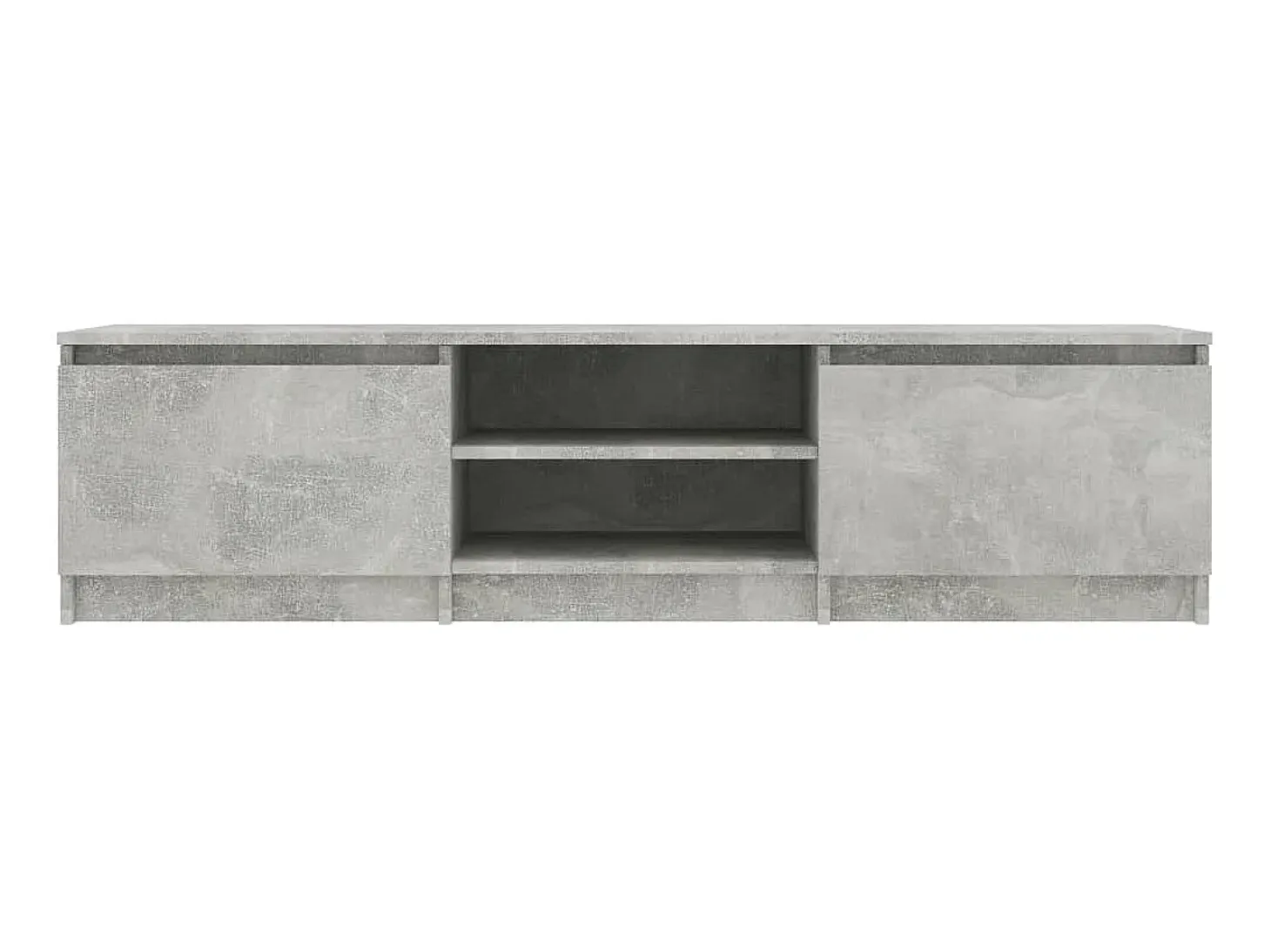Mueble de TV madera contrachapada gris hormigón 140x40x35,5 cm ES21271