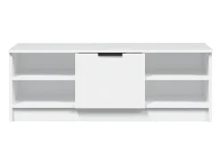 Mueble de TV madera contrachapada blanco 102x35,5x36,5 cm