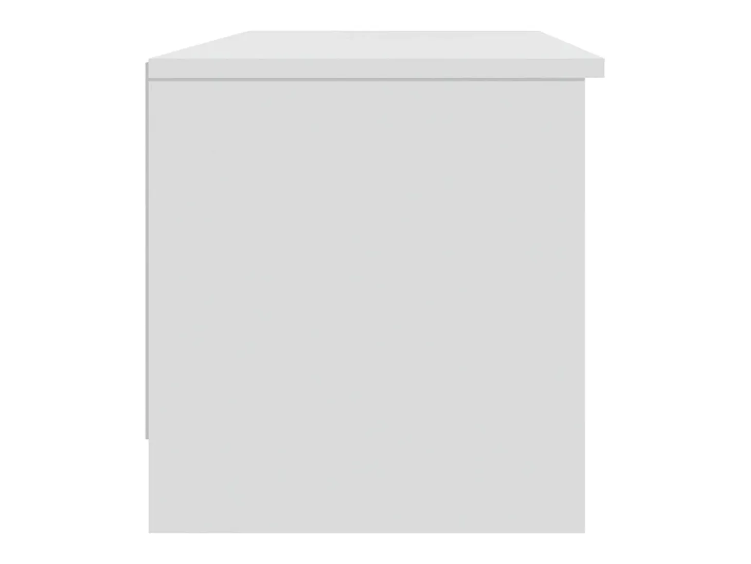Mueble de TV madera contrachapada blanco 102x35,5x36,5 cm