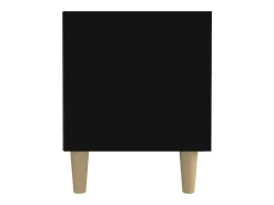 Mueble de TV madera contrachapada negro 180x31,5x40 cm