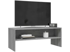 Mueble de TV madera contrachapada gris Sonoma 100x40x40 cm ES22571