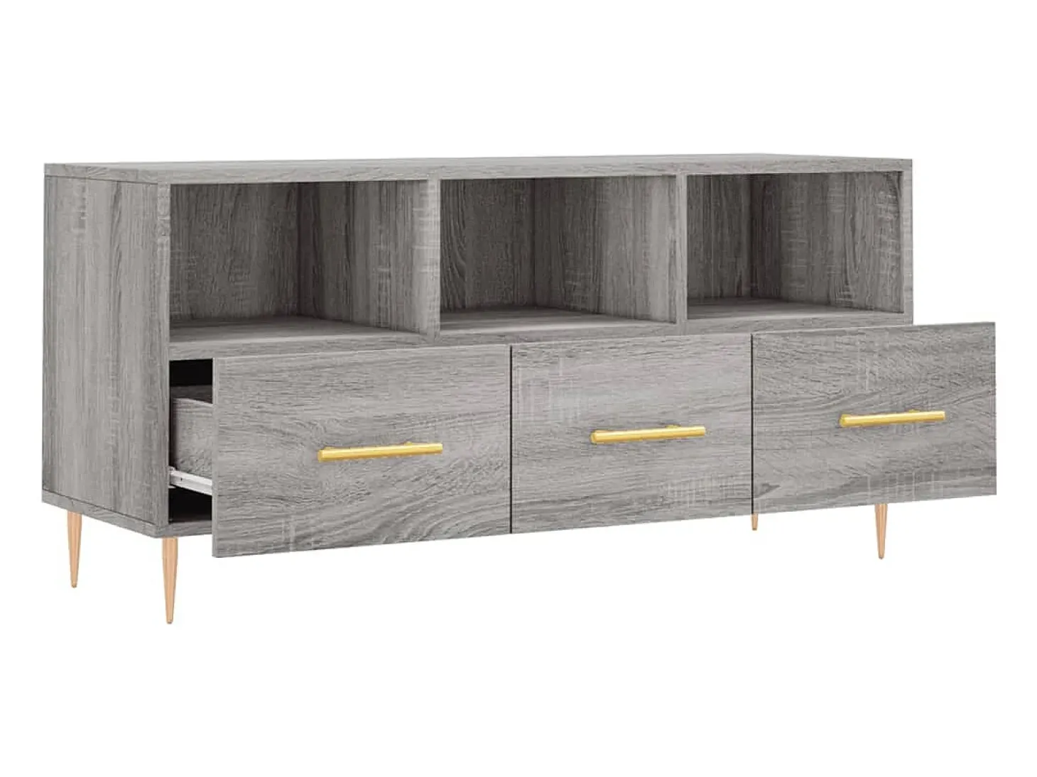 Mueble de TV madera de ingeniería gris Sonoma 102x36x50 cm