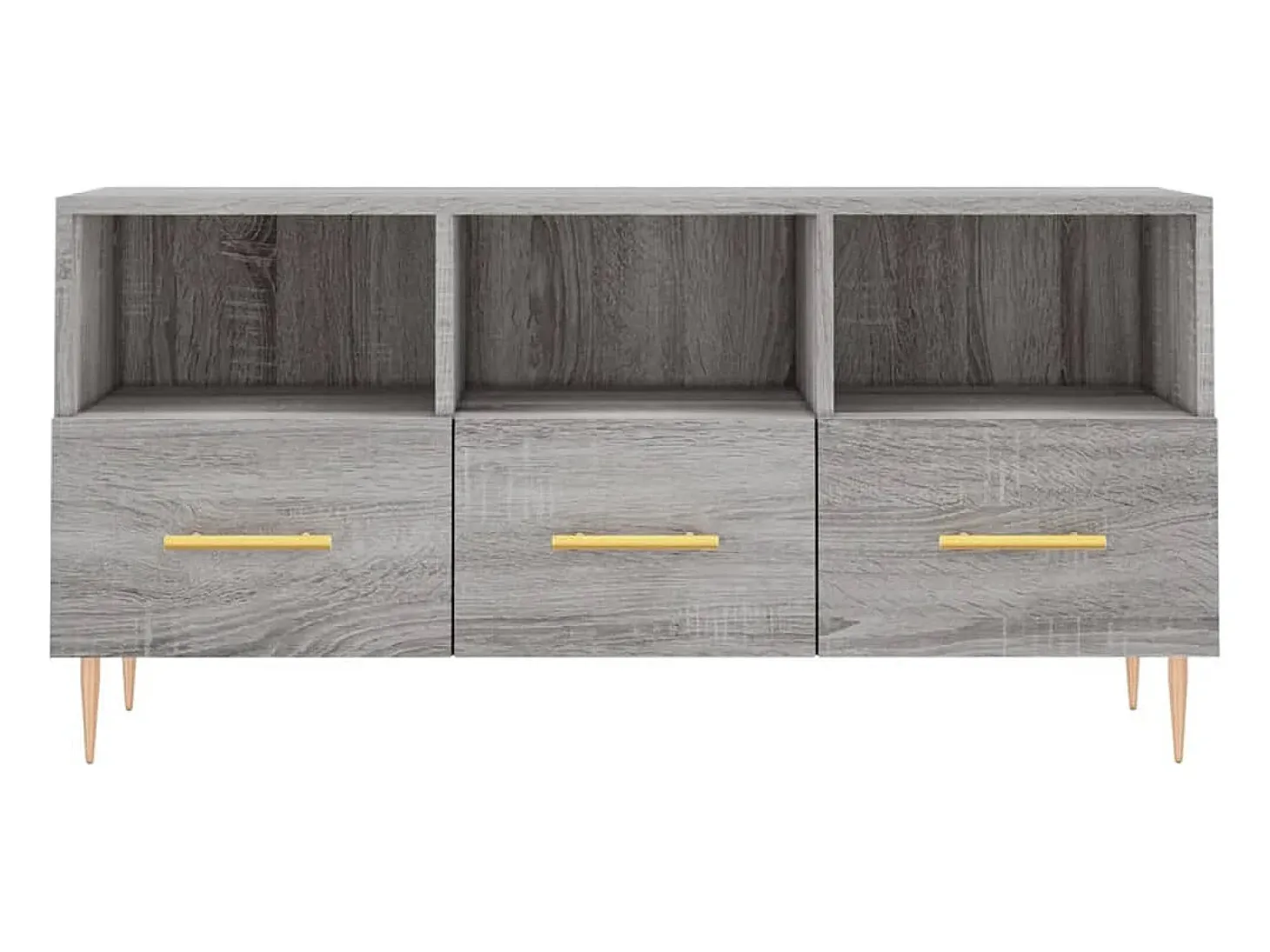 Mueble de TV madera de ingeniería gris Sonoma 102x36x50 cm