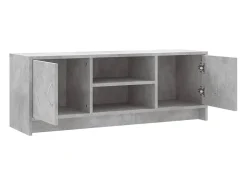 Mueble de TV madera de ingeniería gris hormigón 102x30x37,5 cm